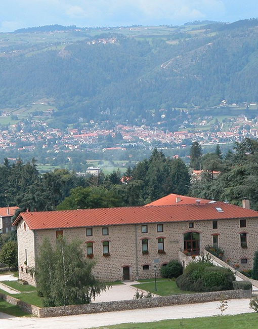 Vue panoramique sur les paysages autour de Monistrol