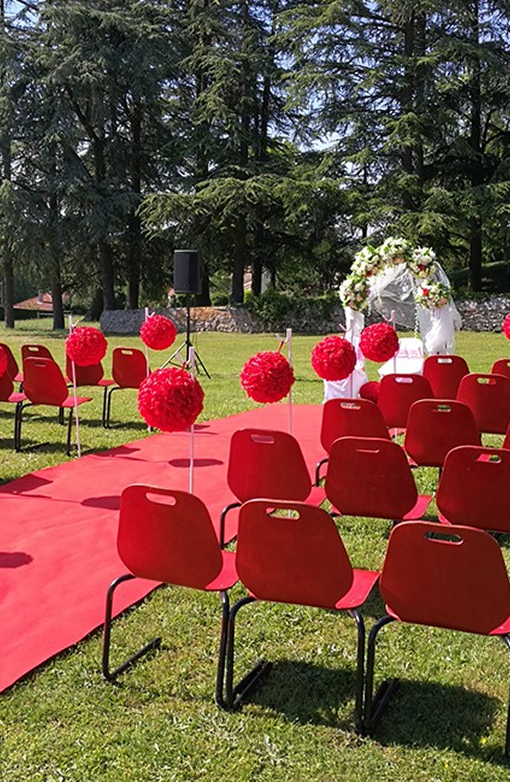 Installation extérieure pour cérémonie ou événement